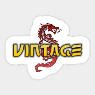 Vintage - Dragon Sticker